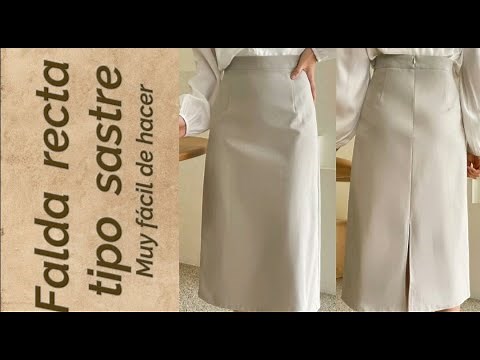 How to make a skirt | straight | very easy