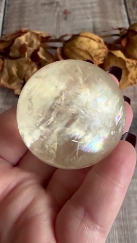 Golden Calcite sphere #1