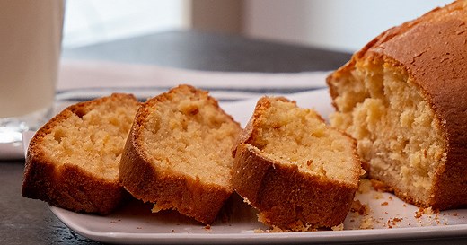 Recette Cake nature sucré facile et rapide