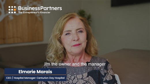 Hear how Elmarie Marais turned her and her late husband Dr Charles Marais’ vision into reality. With support from Business Partners Limited, that dream became Centurion Day Hospital — providing safe, affordable, and high-quality care Apply for business finance now> https://www.businesspartners.co.za/services-business-finance/ #entrepreneurship #HealthcareInnovation #hospital #centurion #pretoria #businessfinance #SMEs #funding #WeAreBusinessPartners🔶 | Business Partners Limited