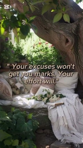 “Excuses Don’t Score Marks — Effort Does” #motivationalquotes