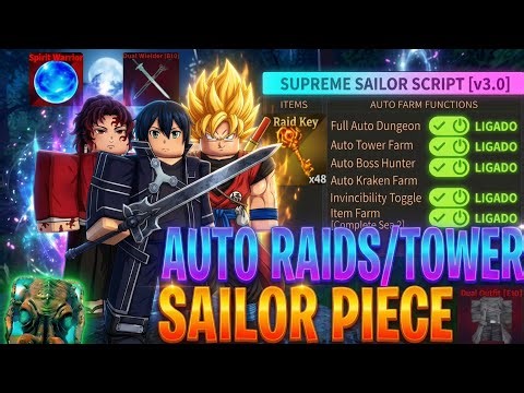 🌊SAILOR PIECE SCRIPT NO KEY 2026 AUTO SEA 2, AUTO RAID KEY ⚔️ BOSS GOKU - AUTO TOWER + SEA BEAST!!