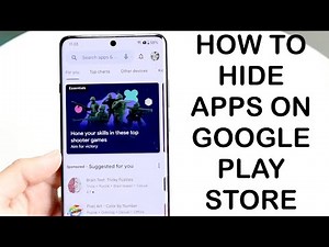 How To Hide Applications On Google Play Store! (2024)