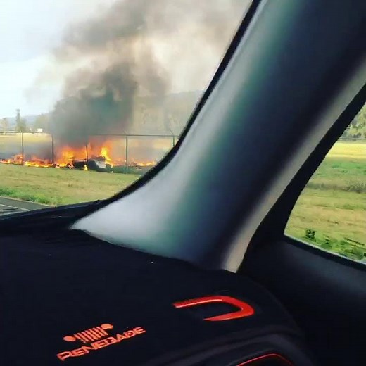 Here's a close up look at the crash site