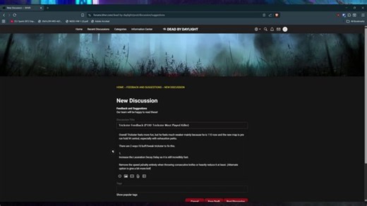 New Trickster Changes PTB To Live Actually Good??! Testing Then New Survivor Later! | #dbdcreator
