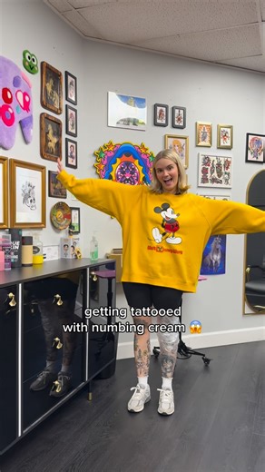 KIKI ARROYO | would/have you used numbing cream while being tattooed before? 🧐 after this experience, i can confidently say i will not be using it ever... | Instagram