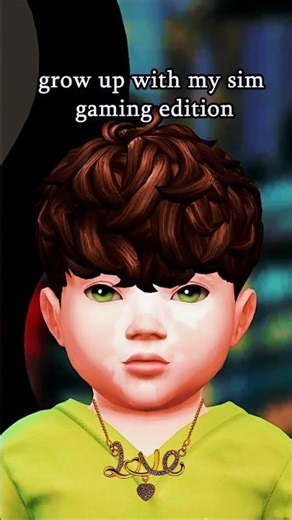 Grow up with my Sim gaming edition🕹️#sims4 #thesims4 #sims #shorts #sims4story