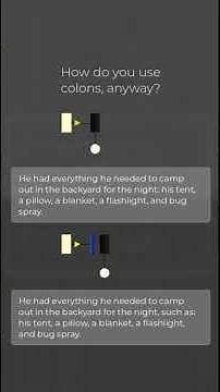 How do you use colons, anyway?
