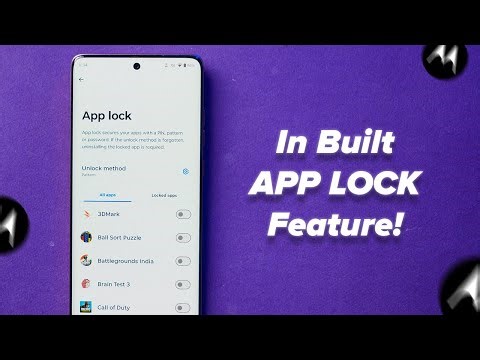 How To Lock Apps in Motorola Mobile? (Built in App Lock Feature Added)
