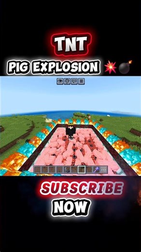 Pig explosion 💥 #minecraft #shortsfeed #shorts #minecraftshorts #minecraftmemes