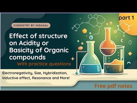 Effect of Structure on Acidity & Basicity (Part 1) | Electronegativity, Hybridization, Atomic Size