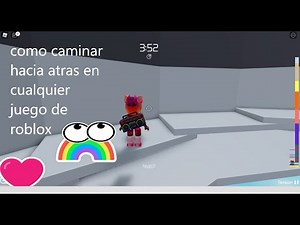 como caminar hacia atras en cualquier juego de roblox🧡