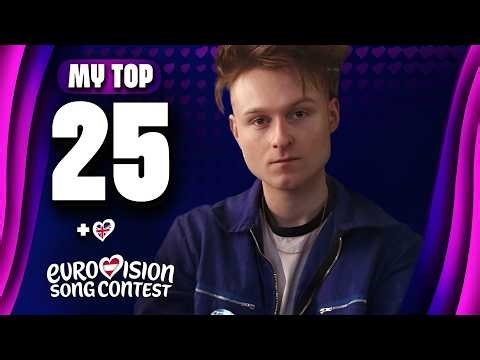 Eurovision 2026: My Top 25 (So Far) +🇬🇧