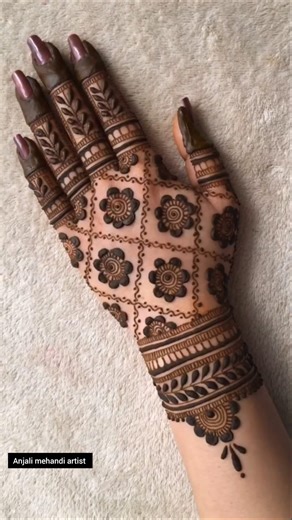 trading back hand mehandi design #tranding #backhandmehndi #shortvideo #popular #newthumbmehndi