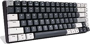 Azio Cascade Mechanical Keyboard, 75% Layout, Compact Backlit RGB, Hotswap Switches and Keycaps, USB Wired/Bluetooth Wireless Connection (Gateron Brown Switches) (Galaxy Dark)