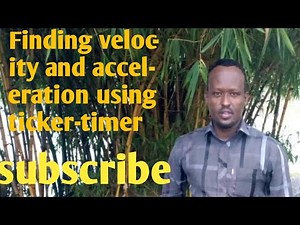 How to find velocity and acceleration using ticker-timer | Mr. Hassan