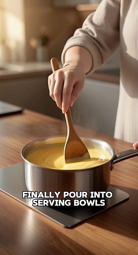 Creamy Custard in 60 Seconds 😍 So Easy & Delicious! #easyrecipes #recipe #foodlover
