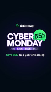 Final chance: Save 55% on DataCamp. Our sale of the year. Future-proof your skills with unlimited data and AI learning. | DataCamp
