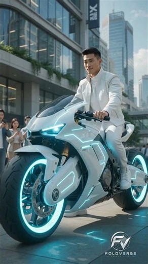 This Futuristic Hover Bike Folds Into a Backpack 🤯 | AI Sci-Fi Transformation | FoldVerse |