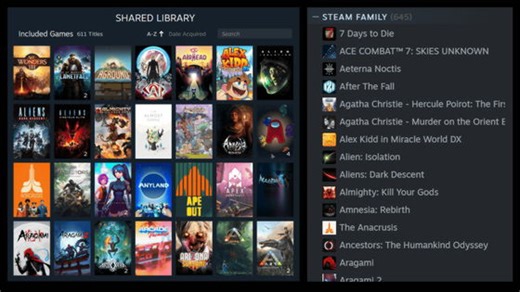 'Steam Family' that allows you to share Steam games with your family and enable parental controls is now available to everyone