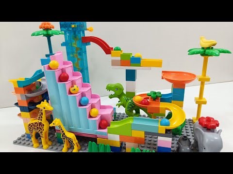 🌞 LEGO DUPLO Marble Run Zoo ☆ Animals, Slides & Endless Fun