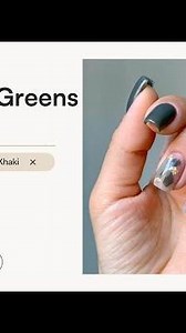 Abstract Greens Tutorial - Dipping Powder Nail design | DOONAILS (EN)