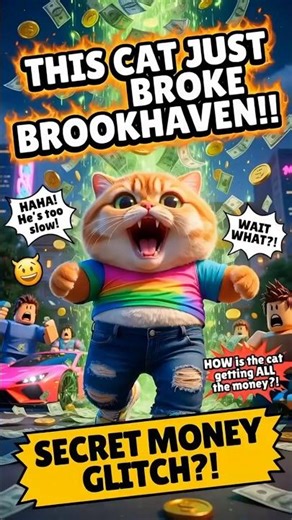 “The Chubby Cat Who Became RICH in 10 Seconds! Brookhaven Secret” 🐱💰🔥