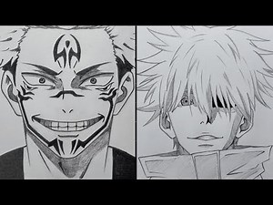 How to draw Gojo vs Sukuna | Speed drawing Gojo Satoru | Speed drawing Sukuna