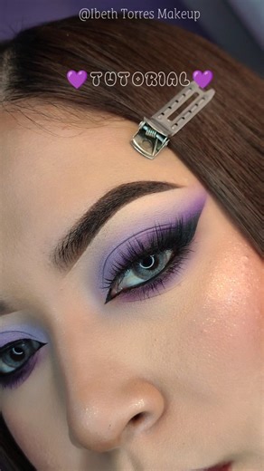 🌷𝑰𝒃𝒆𝒕𝒉 𝑻𝒐𝒓𝒓𝒆𝒔🌷 on Instagram: "💜 TUTORIAL con productos de @prolux_cosmetics 💜 #proluxcosmetics #proluxbabe #maquillajemorado #purplemakeup"