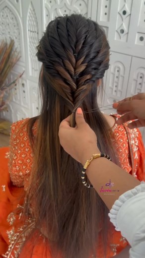 3.2M views · 10K reactions | Unleash your Hair Creativity: A step by step Hairstyle Tutorial for Trendsetter! Join our next batch starting from 27th june to 3rd july! Hairstyle: @prarthidave Makeup: @jasmine_harshdave #hairstyle #hairstyletutorial #bridalhairstyle #bridalbun | Jasmine Beauty Care | Facebook