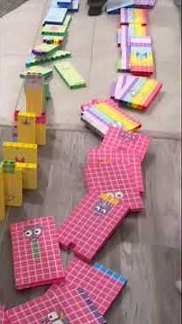 NumberBlocks Domino Chain Reaction Fun! #kidssongs #numberblocks #learntocount