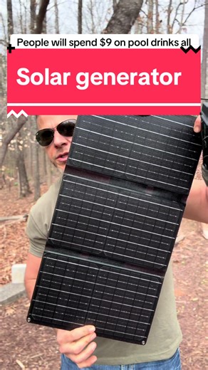 Stay powered anywhere with this portable solar panel and battery backup system that works like a quiet generator for remote work, camping, beach days, or poolside productivity. Charge your laptop, phone, lights, and small devices using clean solar energy with no gas, no fumes, and no noise — just plug in and keep working while you enjoy the outdoors. Lightweight, travel-friendly, and built for off-grid convenience, this solar power station is perfect for digital nomads, campers, and anyone who n