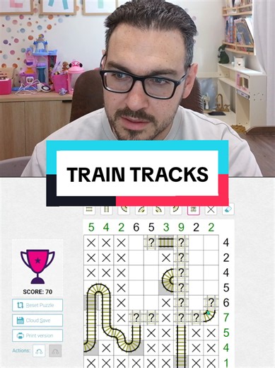 Train Tracks Puzzle: Satisfying Logic Track Challenge