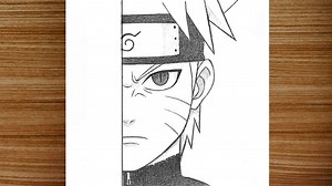 26K views · 340 reactions | In this video, I show you how to draw Naruto Uzumaki in a half-face style using only a pencil. This tutorial is simple, clean, and perfect for beginner artists who want to improve their anime drawing skills #naruto #anime #drawingtutorial #pencildrawing #animeart #howtodraw | EZY Draw | Facebook