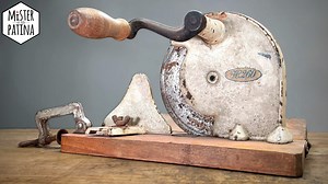 371K views · 4.2K reactions | In this Video I show you how I restored an old sausage slicer - have fun! #restoration #restorationvideos #restore #diy #doit #doityourself #crafts #craftsman #craftsmanship #Perfect #perfection #PerfectRestoration #asmr #asmrrestoration This Video is original Content by 'Mister Patina' especially re-edited for Meta/Facebook (1:1, 2xSpeed, no subs). | Mister Patina | Facebook