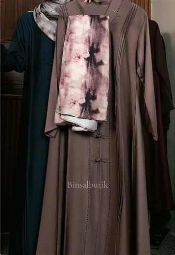 Abaya Nadhira Cheongsam Arabian Silk mix Pashmina Crystal Plum combo yg best bangett nih😍 #abaya #arabian #tiktoklive #livehighlights #fyp