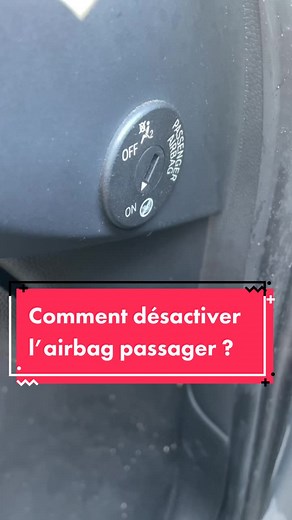 Comment désactiver l’airbag passager ? On vous donne toutes les explications. #conduite #codesrousseau #airbag #securite
