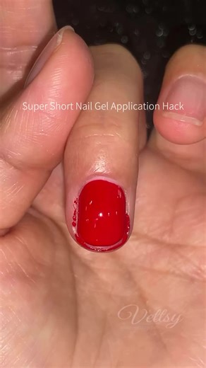 Nail Art Tutorial: Perfect Short Gel Application Hack