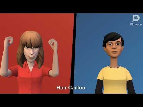 Hair Caillou behaves on his online class/ ungrounded