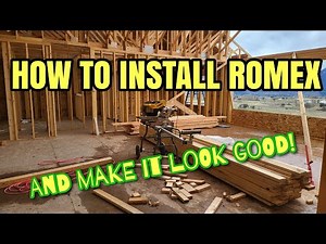 How to wire a house with Romex, and make it look good! - The 360 Electrician Explains