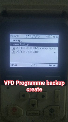 ABB VFD programme backup file create. #programming #fblifestyle #VFD | Electrical Engineering Question & Solution & Learning