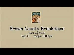 Brown County Breakdown - bluegrass backing track