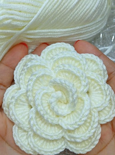 Rosa en crochet fácil paso a paso