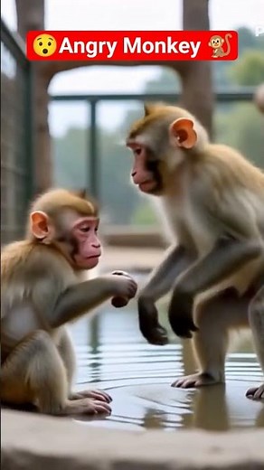 angry Monkey 🐒#viralshort #monkey #cartoon @Cartoon network India