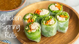 220K views · 148 reactions | Chicken Summer/Spring Rolls with carrots, cucumber & herbs and dip the rolls in sweet savory sesame sauce! A popular Japanese-style Chinese dish "Bang Bang Chicken"(バンバンジー) turn into a Vietnamese style summer roll. What do you like to include in your summer/spring roll? RECIPE with step-by-step pics: bit.ly/ChickenSpringRoll SUBSCRIBE & watch more videos like this: bit.ly/JOCchannel | Just One Cookbook | Facebook