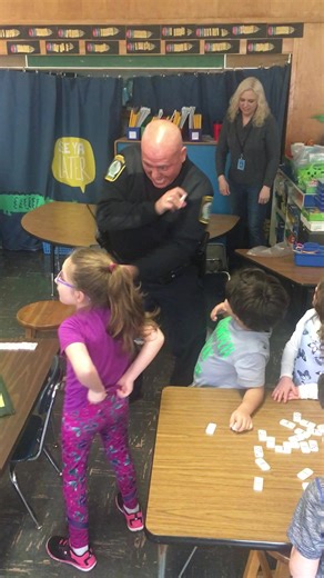 6.4K views · 122 reactions | Officer Scott Duffany at Veterans Memorial School playing “math movement”...not only is Officer Duffany one of Gloucester’s Finest and a “self proclaimed” professional wrestler but he is now a mathematician. (6 plus 5 is 11) | Kops-n-Kids | Facebook