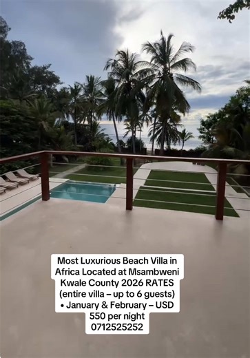 Luxurious Beachfront Villa in Africa – Unforgettable Stay