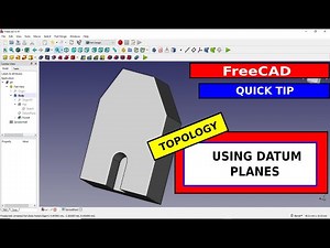 FreeCAD Quick Tips - A simple method to avoid topology issues when using datum planes.