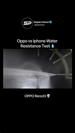 Oppo vs Iphone Water Resistance Test 💧