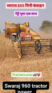 21K views · 189 reactions | Swaraj 960 mini combine machine #tractor #tractorvideo #tractorlover #tractorpower #tractormodified #combined #kombine #combineharvester #harvest #harvesstime #punni #kartar #Farmer #farmerlife #farmerlove #gehu #india #viral #viralvideo #reel #reelinstagram #indianfarmer | Aj Tractor viral video | Facebook